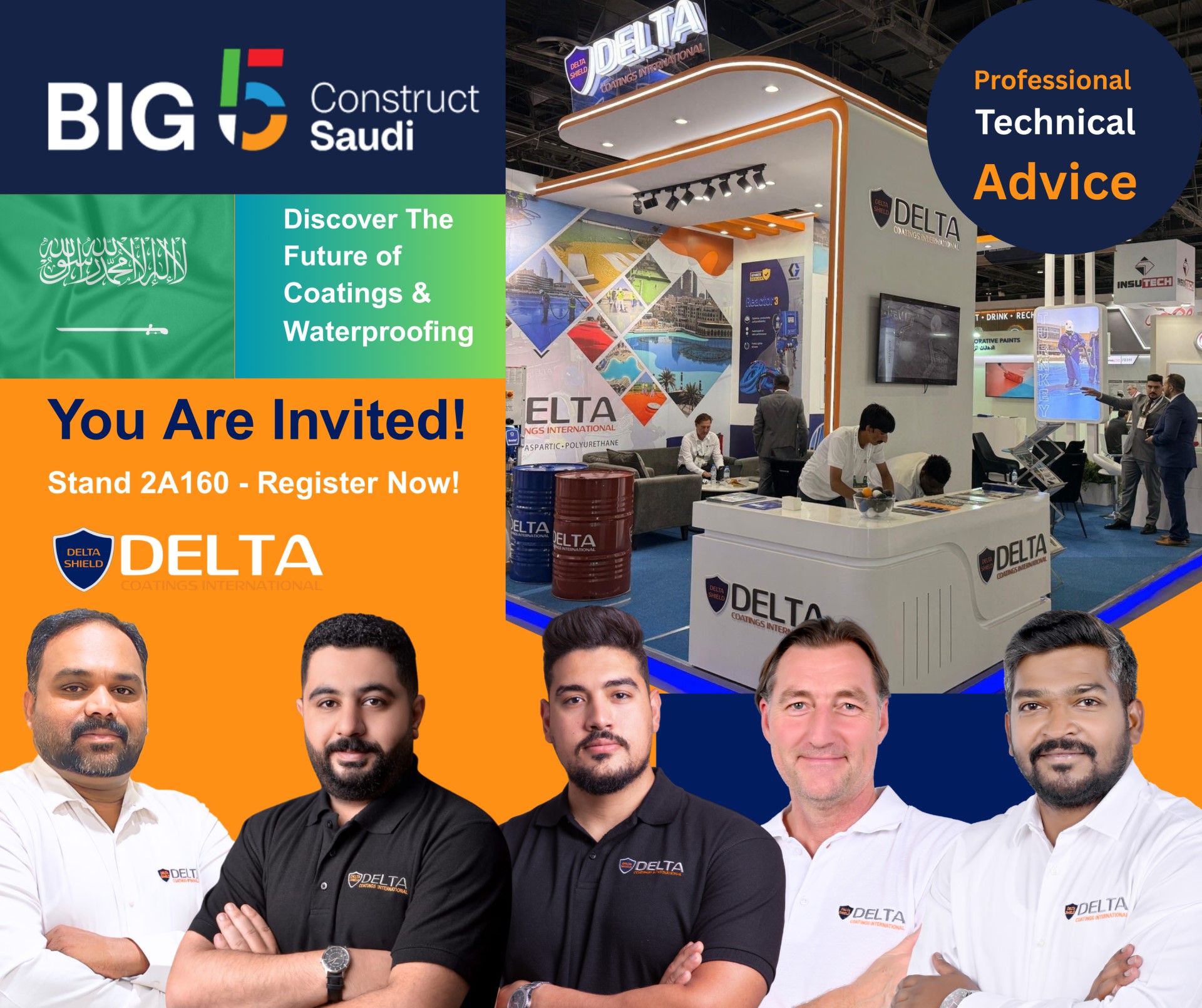 YOU’RE INVITED | Big 5 Construct Saudi 2026 – Our Stand 2A160 – Discover the future of coatings and waterproofing