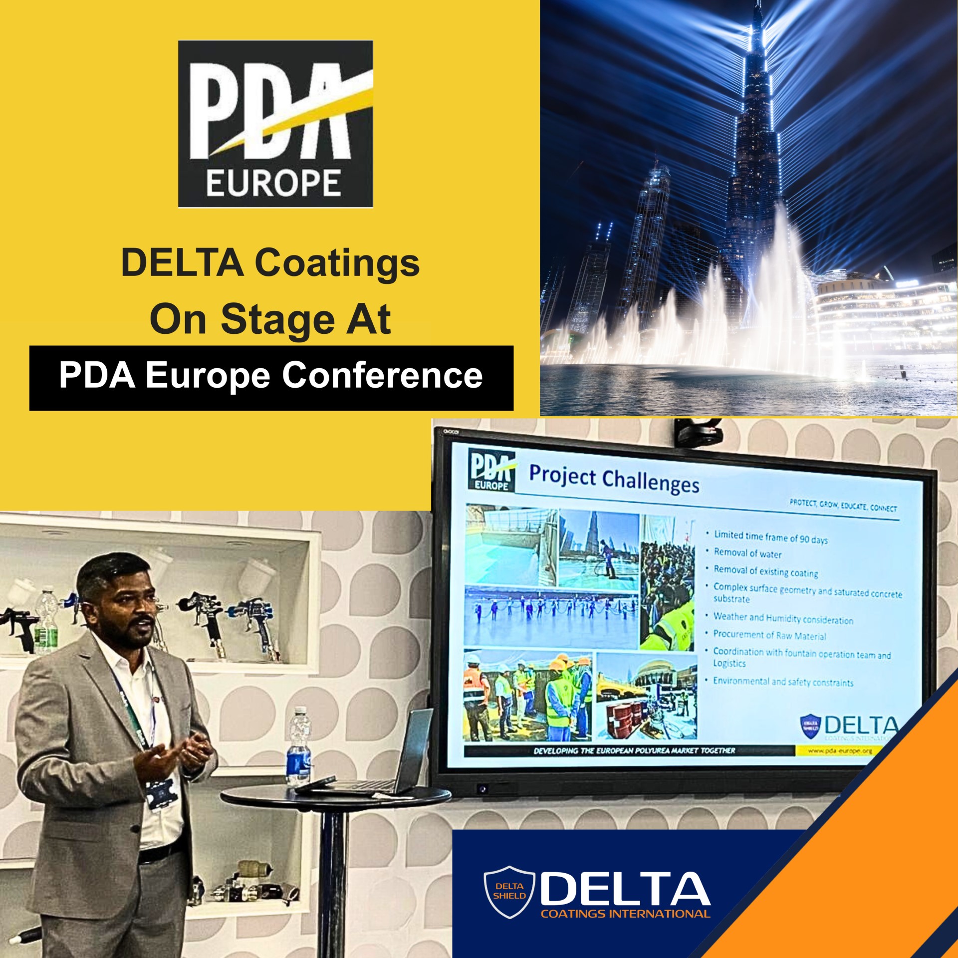 DELTA COATINGS ON STAGE AT PDA Europe Conference 2025 – Bournemouth, UK