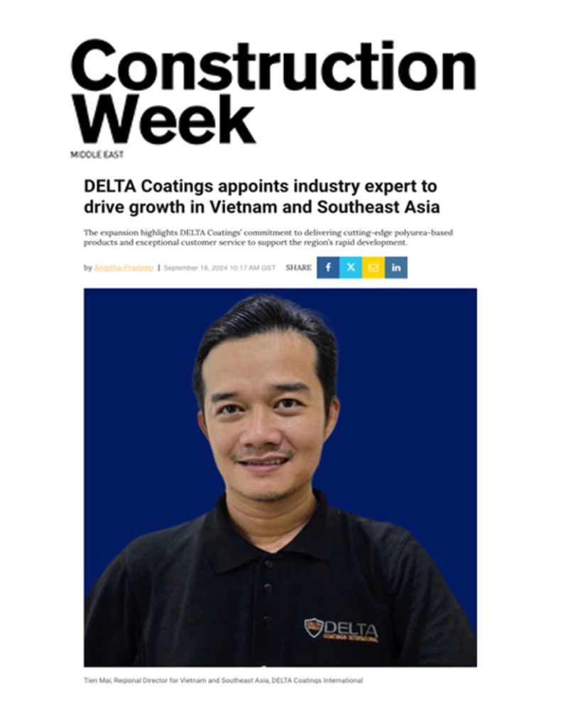 Coatings World featuring our new Southeast Asia Regional Director